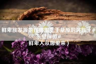 鲜卑族发源地在哪里生于草原的民族（#东壁探微# 鲜卑人从哪里来）