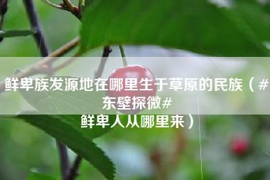 鲜卑族发源地在哪里生于草原的民族（#东壁探微# 鲜卑人从哪里来）