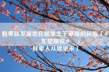 鲜卑族发源地在哪里生于草原的民族（#东壁探微# 鲜卑人从哪里来）