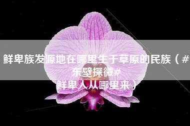 鲜卑族发源地在哪里生于草原的民族（#东壁探微# 鲜卑人从哪里来）