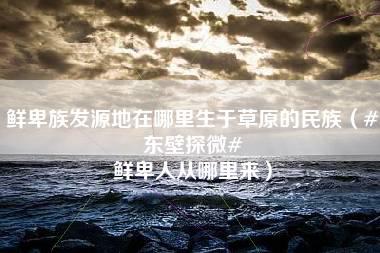 鲜卑族发源地在哪里生于草原的民族（#东壁探微# 鲜卑人从哪里来）