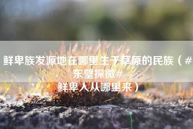 鲜卑族发源地在哪里生于草原的民族（#东壁探微# 鲜卑人从哪里来）