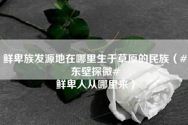 鲜卑族发源地在哪里生于草原的民族（#东壁探微# 鲜卑人从哪里来）