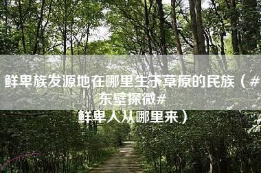 鲜卑族发源地在哪里生于草原的民族（#东壁探微# 鲜卑人从哪里来）