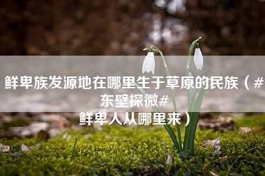 鲜卑族发源地在哪里生于草原的民族（#东壁探微# 鲜卑人从哪里来）