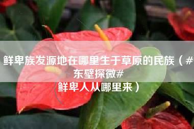 鲜卑族发源地在哪里生于草原的民族（#东壁探微# 鲜卑人从哪里来）