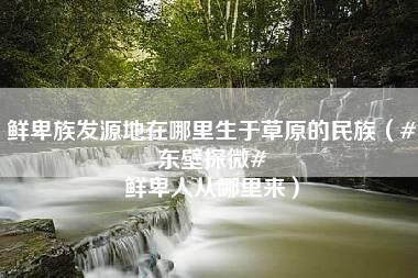 鲜卑族发源地在哪里生于草原的民族（#东壁探微# 鲜卑人从哪里来）