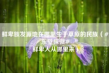 鲜卑族发源地在哪里生于草原的民族（#东壁探微# 鲜卑人从哪里来）