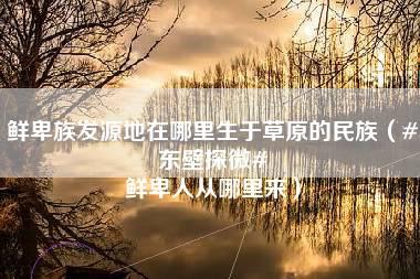 鲜卑族发源地在哪里生于草原的民族（#东壁探微# 鲜卑人从哪里来）