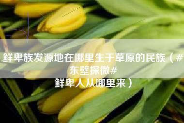 鲜卑族发源地在哪里生于草原的民族（#东壁探微# 鲜卑人从哪里来）