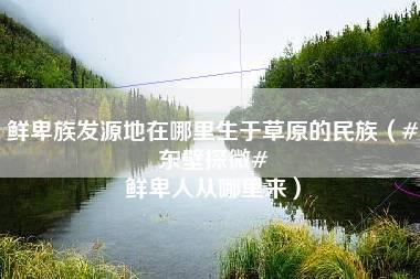 鲜卑族发源地在哪里生于草原的民族（#东壁探微# 鲜卑人从哪里来）