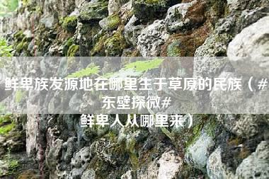 鲜卑族发源地在哪里生于草原的民族（#东壁探微# 鲜卑人从哪里来）