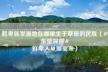 鲜卑族发源地在哪里生于草原的民族（#东壁探微# 鲜卑人从哪里来）