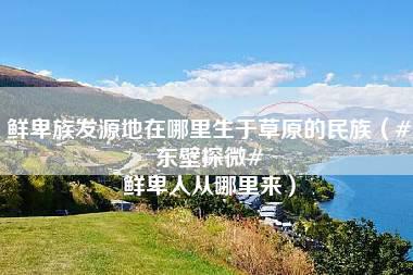 鲜卑族发源地在哪里生于草原的民族（#东壁探微# 鲜卑人从哪里来）