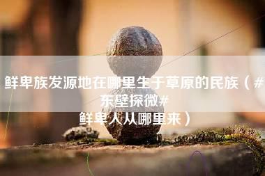 鲜卑族发源地在哪里生于草原的民族（#东壁探微# 鲜卑人从哪里来）