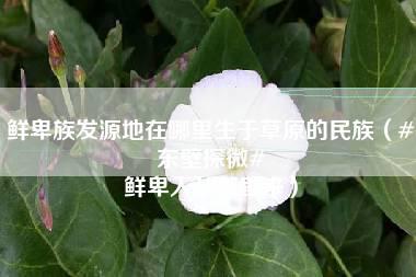 鲜卑族发源地在哪里生于草原的民族（#东壁探微# 鲜卑人从哪里来）