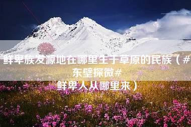 鲜卑族发源地在哪里生于草原的民族（#东壁探微# 鲜卑人从哪里来）