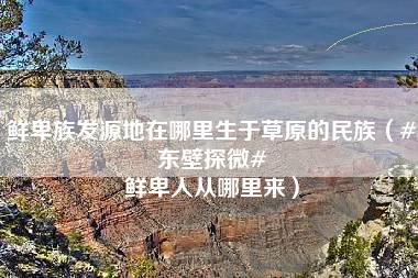 鲜卑族发源地在哪里生于草原的民族（#东壁探微# 鲜卑人从哪里来）