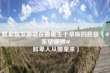 鲜卑族发源地在哪里生于草原的民族（#东壁探微# 鲜卑人从哪里来）