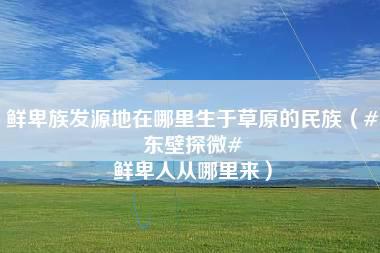 鲜卑族发源地在哪里生于草原的民族（#东壁探微# 鲜卑人从哪里来）