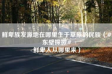 鲜卑族发源地在哪里生于草原的民族（#东壁探微# 鲜卑人从哪里来）