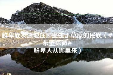 鲜卑族发源地在哪里生于草原的民族（#东壁探微# 鲜卑人从哪里来）