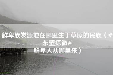 鲜卑族发源地在哪里生于草原的民族（#东壁探微# 鲜卑人从哪里来）