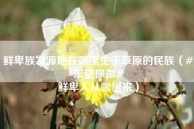 鲜卑族发源地在哪里生于草原的民族（#东壁探微# 鲜卑人从哪里来）