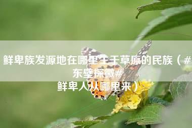 鲜卑族发源地在哪里生于草原的民族（#东壁探微# 鲜卑人从哪里来）