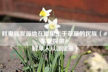 鲜卑族发源地在哪里生于草原的民族（#东壁探微# 鲜卑人从哪里来）