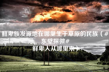 鲜卑族发源地在哪里生于草原的民族（#东壁探微# 鲜卑人从哪里来）